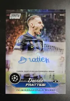 topps ダビデ・フラッテージ 直筆サイン auto UCL INTER