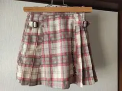 X-girl チェック柄プリーツスカート 120