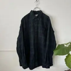 L.L.Bean エルエルビーン 長袖 ボタンダウン フランネルチェックシャツ