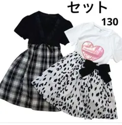 キッズ服　3枚セット　130cm　組曲＆BeBe他　まとめ売りのサムネイル