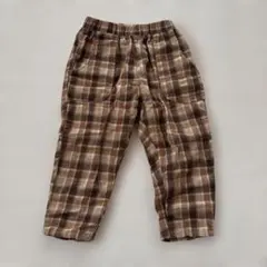 ペアマノン チェック柄 ロングパンツ 100cmのサムネイル