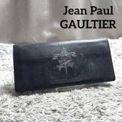 Jean Paul GAULTIER レザー 長財布 ブラック 二つ折りのサムネイル