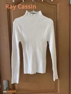 レイカズン　リブ編みタートルネックセーター