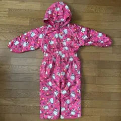 ハローキティ ジャンプスーツ 110 キティちゃん スキーウェア 雪遊び つなぎ