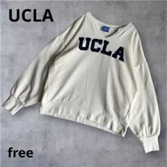 UCLA カレッジロゴ スキッパー Vネック スウェット トレーナー Freeのサムネイル