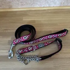 リード＆カラーセット 犬用ハーフチョークタイプ首輪&リードセット