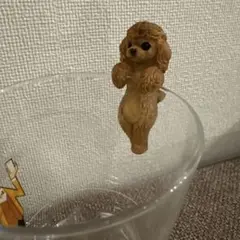 【プードル】置き物　※コップは付きません