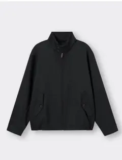 GU スタンドカラー ジップアップブルゾン チェック柄裏地