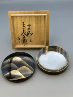 F19 中嶋宗峰 錫縁虫蒔絵 飾香合 共箱 山中塗 茶道具 - メルカリ
