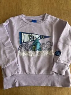 モンスターズユニバーシティー　トレーナー 105cm ラベンダー　ディズニー