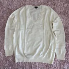 theory セオリー　カシミアセーター　Sサイズ 白　Vネック