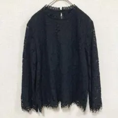 ROPE PICNIC 総レース 長袖ブラウス ブラック 38のサムネイル