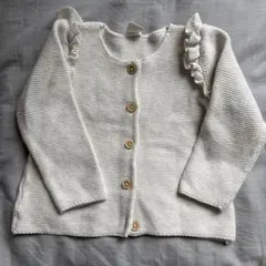 H&M フリル付きカーディガン 80サイズ