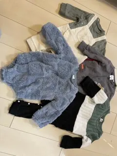 ✴︎冬用　ベビー ロンパース ４点セット✴︎のサムネイル