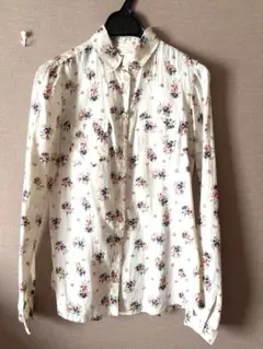 poppy あさぎーにょ　DOT FLOWER SHIRT サテン　シャツ　花柄 poppy あさぎーにょ DOT FLOWER SHIRT サテン シャツ 花柄 - メルカリ