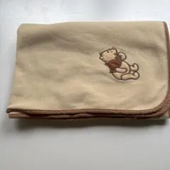 プーさん　ベージュ ブランケット