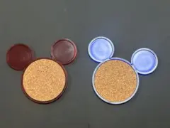 ミッキーマウス コースター 2枚セット