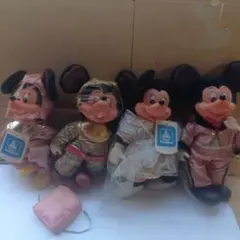 昭和レトロ ミッキー ミニー ぬいぐるみ ヤングエポック ディズニー