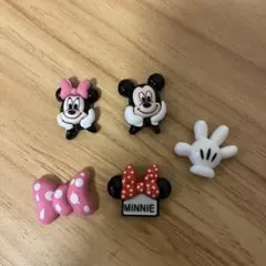 ミッキー ミニー デコレーションパーツ 5個セット