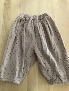 韓国bella:B ベージュドット柄パンツ S