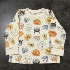 ⭐️着数回⭐️アンパンマン　キャラクター 総柄 トレーナー 90cm