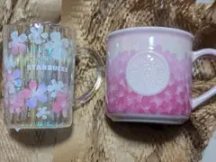 スタバ　さくら　グラスマグ　マグカップ　桜　STARBUCKS