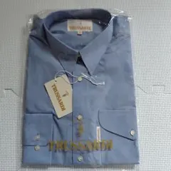 TRUSSARDI 長袖ワイシャツ 青のサムネイル
