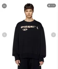 DIESEL ロゴニット スウェット ネイビー - メルカリ