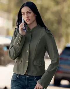 ZARA コントラストボタン付きニットジャケット - メルカリ