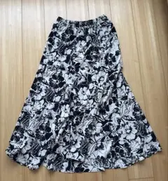 ジャーナルスタンダードレリューム 　コントラストフラワープリントスカート