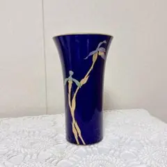389-1未使用　香蘭社　春蘭　花瓶 高さ25cm 金彩 花器 壺 陶器のサムネイル