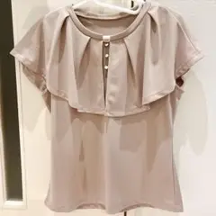 デザインカラーカットソーブラウス VIS ベージュ