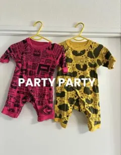 パーティパーティロンパース 50-60cmと60-70 2点セット