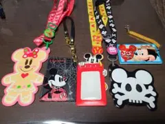 【美品】ディズニー　パスケース5点セット