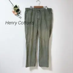2.322 ヘンリーコットンズ メンズ チノパン コーデュロイ ロゴボタン 綿のサムネイル