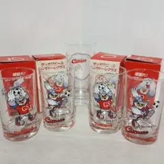 サッポロビール×コンサドーレ札幌 コラボコンサドーレグラス4個とコラボグラス1個