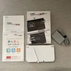 美品　Newニンテンドー3DS LL RED-001 パールホワイト 本体