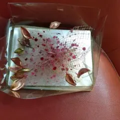 花モチーフの和装髪飾り ゴールド ピンク