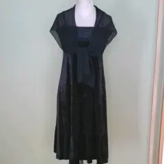 パーティードレス　ワンピース　コサージュ付