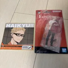 ハイキュー!! 1番くじ　アクリルスタンド　E賞　月島蛍　色紙セット