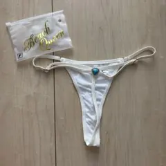 Beach Queen ビキニボトム Tバック　ホワイトのサムネイル