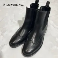 あしながおじさん　サイドゴア　レインブーツ　ブラック　Mサイズ　レディースのサムネイル