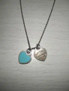 d*2様 ティファニー Tiffany ダブルハート ネックレス【箱、袋無し