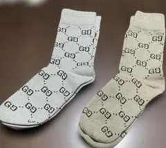 専用です。GGロゴ ソックスセット ラメシルバー&ラメゴールド