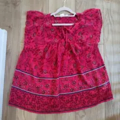 GAP 花柄 半袖トップス XS ピンク