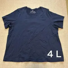 セシール Ｔシャツ ネイビー ４Ｌのサムネイル
