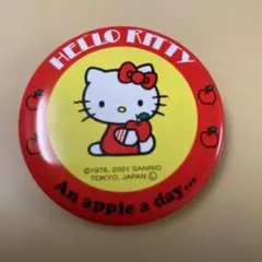 2001サンリオハローキティ缶バッジ平成レトロりレア物！