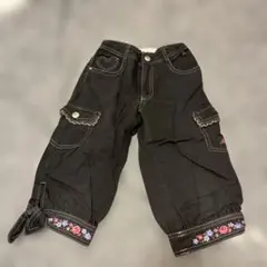 Mezzo Piano ブラックカーゴパンツ　135