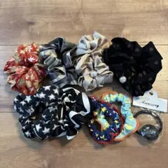 シュシュ ヘアゴム まとめ売り 9点セット