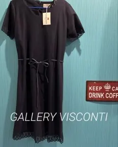 未使用GALLERY VISCONTI[]紺ワンピース♦上品のサムネイル